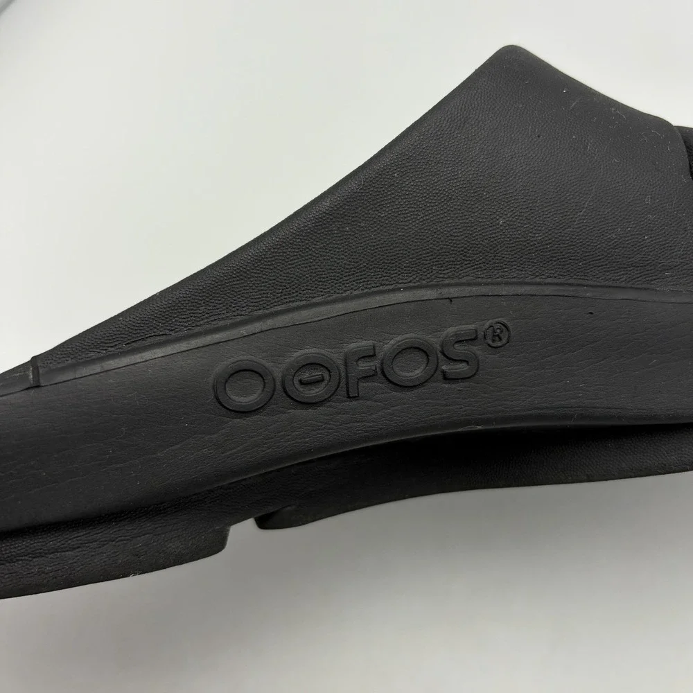 Oofos OOah Slide Sandal Mens 13 Black Comfort Recovery Sandals